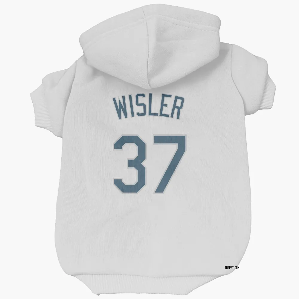 Tampa Bay Rays Matt Wisler White Pet Hoodie for Dog & Cat