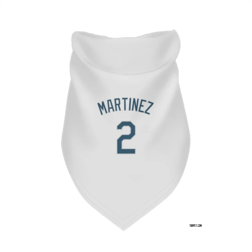 Tampa Bay Rays Michael Martinez White Pet Bandana for Dog & Cat