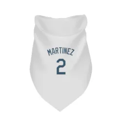 Tampa Bay Rays Michael Martinez White Pet Bandana for Dog & Cat
