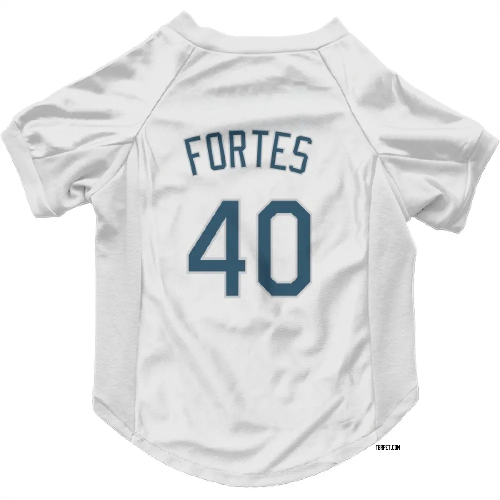Tampa Bay Rays Nick Fortes White Pet Jersey for Dog & Cat