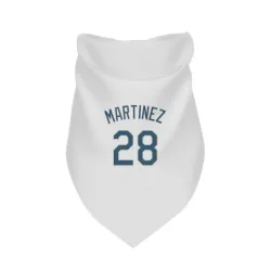 Tampa Bay Rays Nick Martinez White Pet Bandana for Dog & Cat
