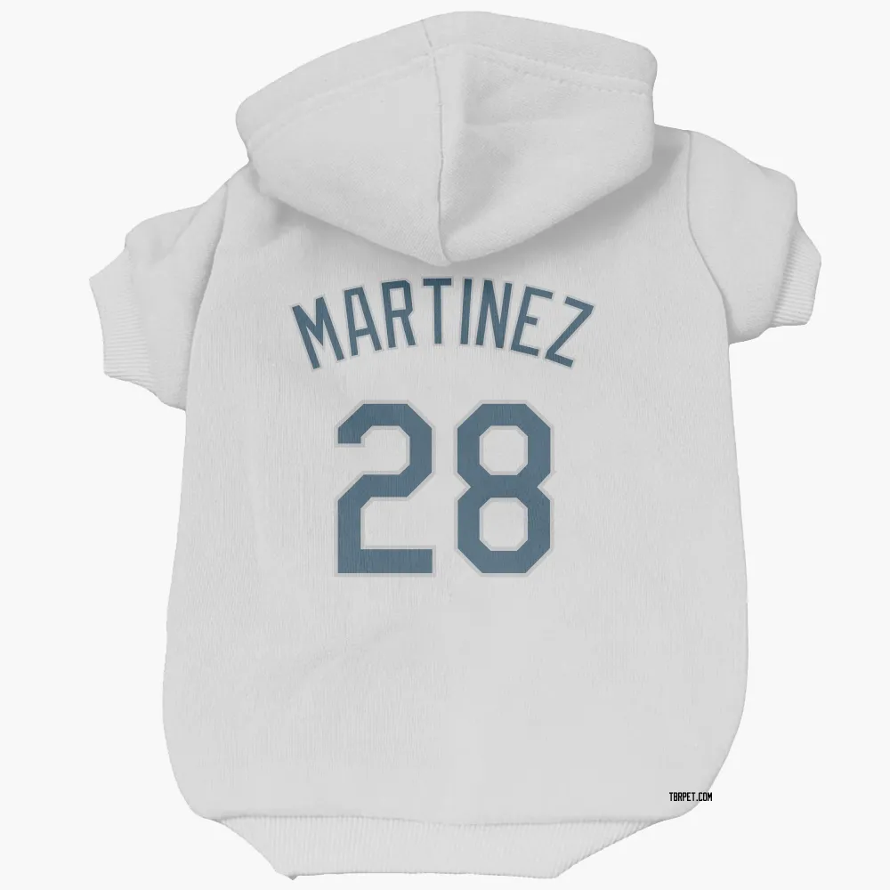 Tampa Bay Rays Nick Martinez White Pet Hoodie for Dog & Cat