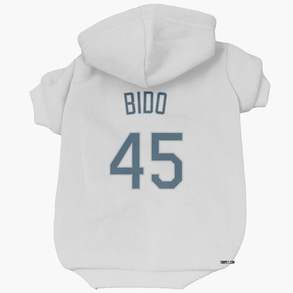 Tampa Bay Rays Osvaldo Bido White Pet Hoodie for Dog & Cat