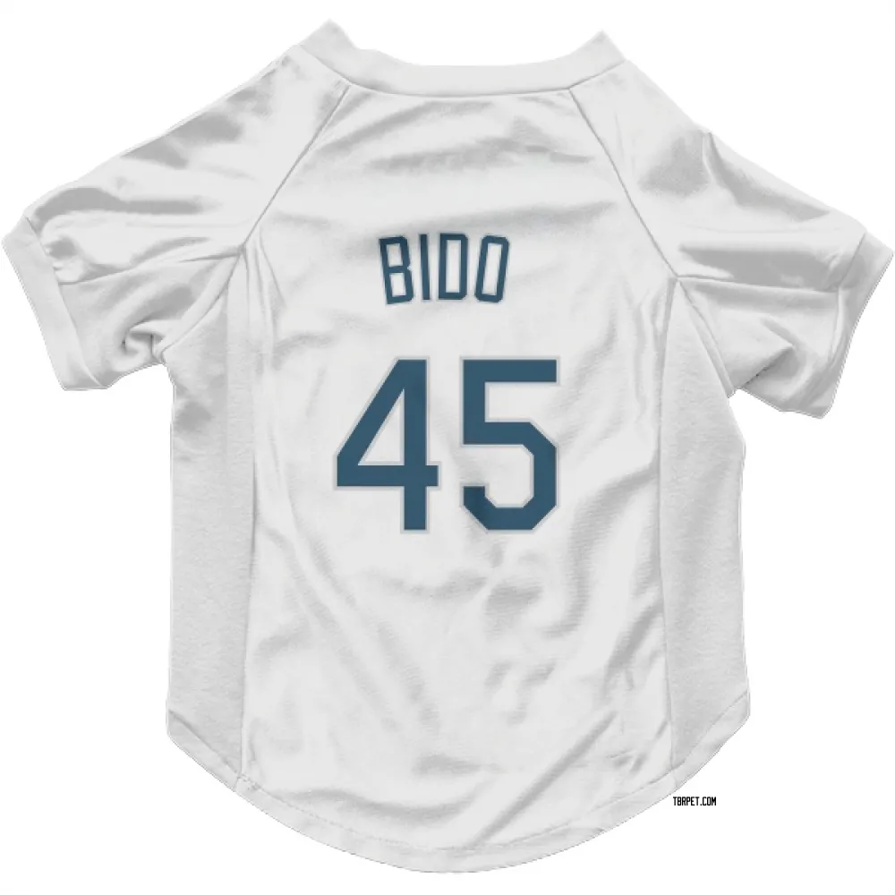 Tampa Bay Rays Osvaldo Bido White Pet Jersey for Dog & Cat