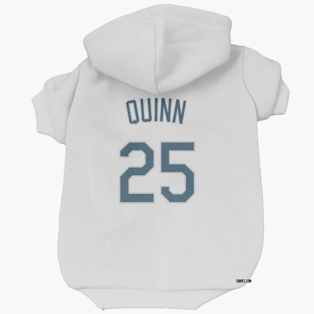 Tampa Bay Rays Roman Quinn White Pet Hoodie for Dog & Cat