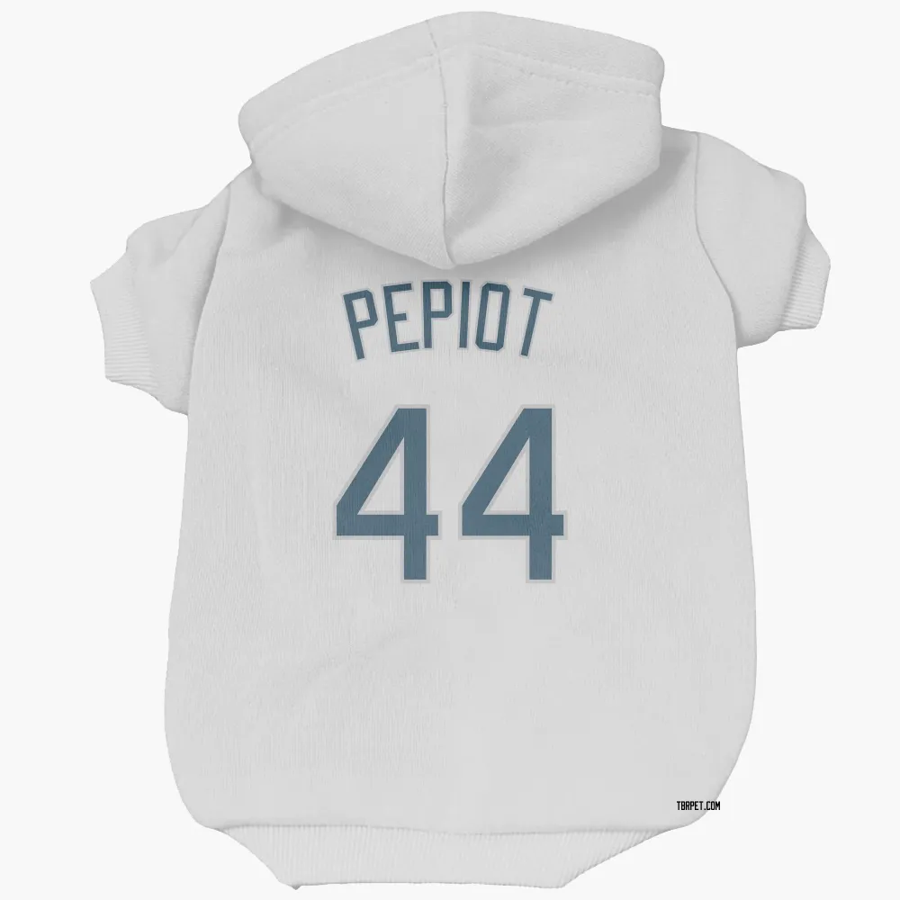 Tampa Bay Rays Ryan Pepiot White Pet Hoodie for Dog & Cat