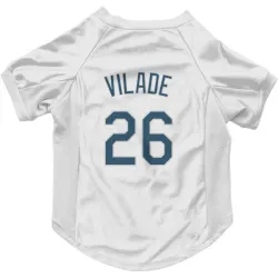 Tampa Bay Rays Ryan Vilade White Pet Jersey for Dog & Cat