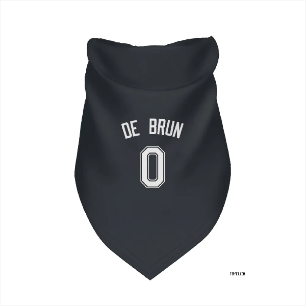 Tampa Bay Rays Slater de Brun Black Pet Bandana for Dog & Cat