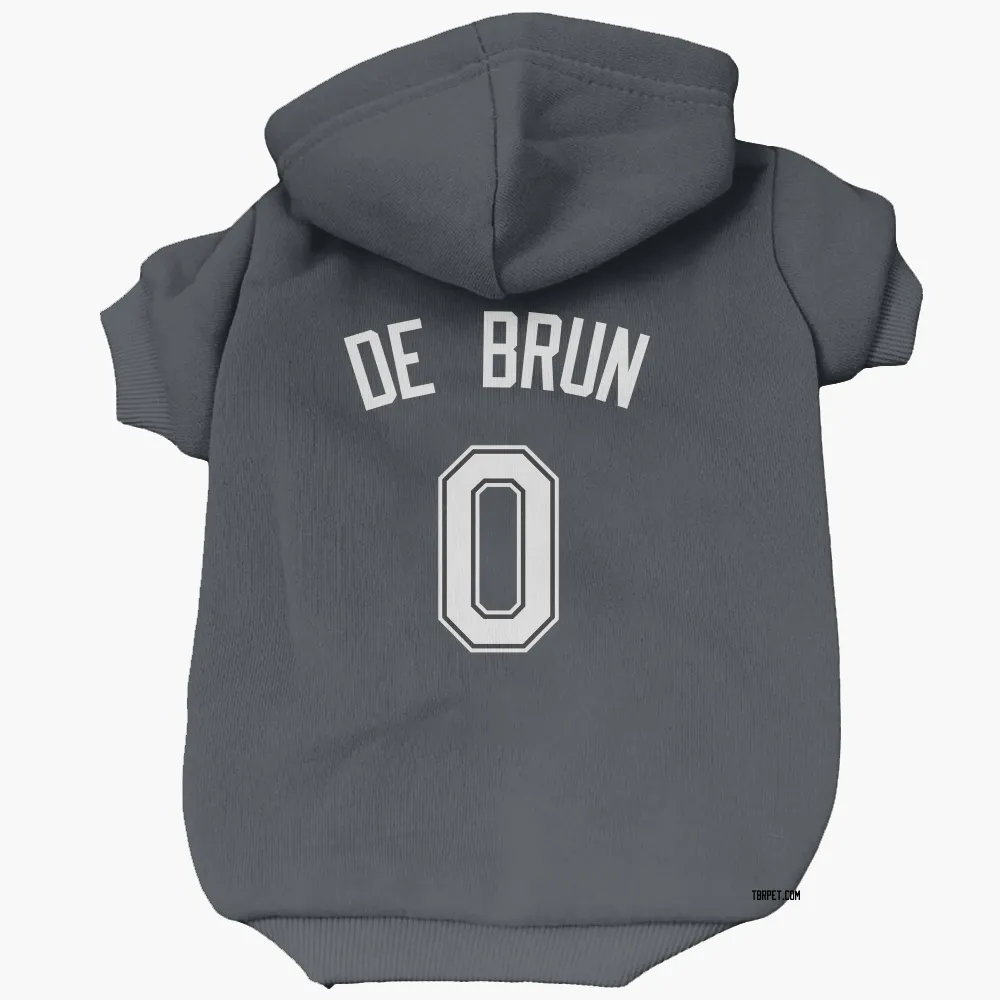Tampa Bay Rays Slater de Brun Black Pet Hoodie for Dog & Cat