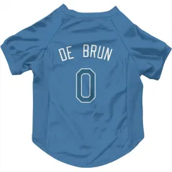 Tampa Bay Rays Slater de Brun Light Blue Pet Jersey for Dog & Cat