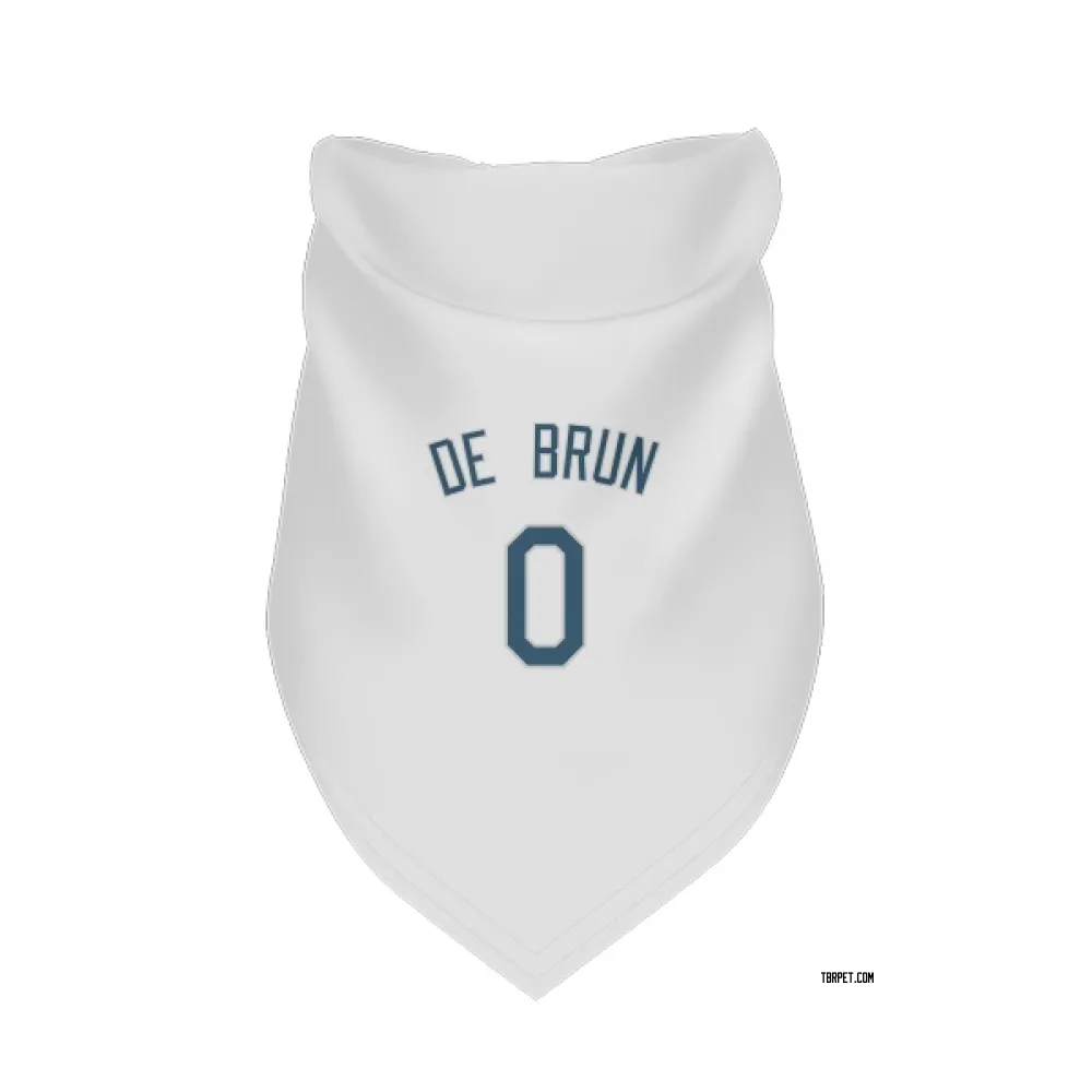 Tampa Bay Rays Slater de Brun White Pet Bandana for Dog & Cat