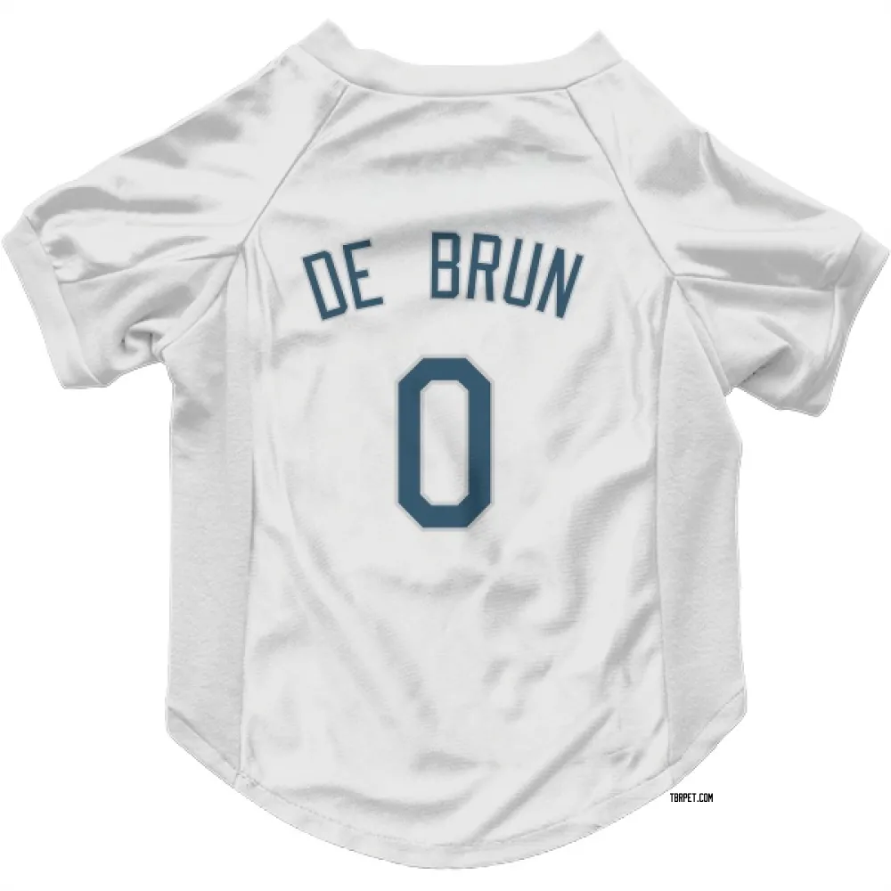 Tampa Bay Rays Slater de Brun White Pet Jersey for Dog & Cat