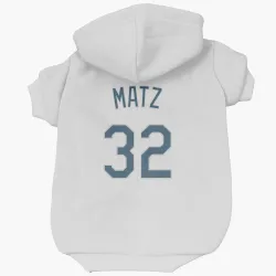 Tampa Bay Rays Steven Matz White Pet Hoodie for Dog & Cat