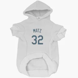 Tampa Bay Rays Steven Matz White Pet Hoodie for Dog & Cat