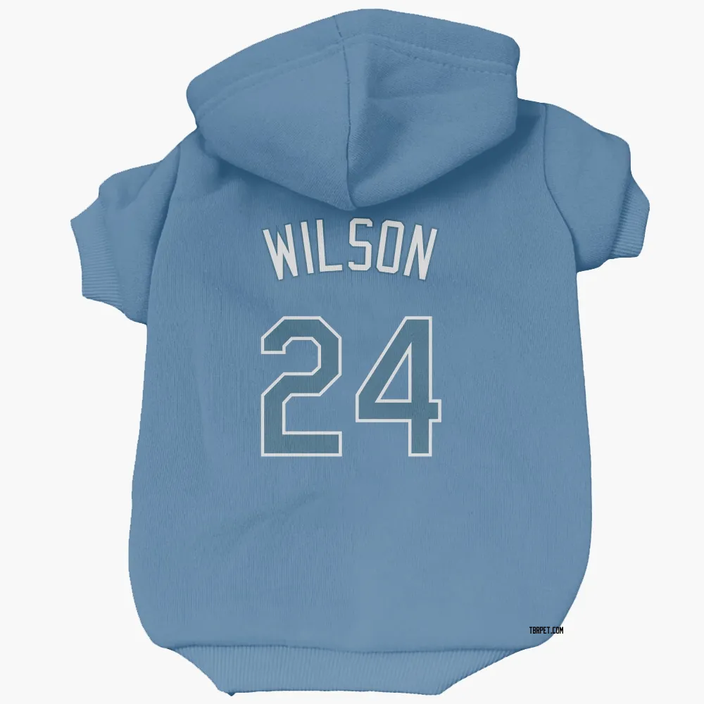 Tampa Bay Rays Steven Wilson Light Blue Pet Hoodie for Dog & Cat