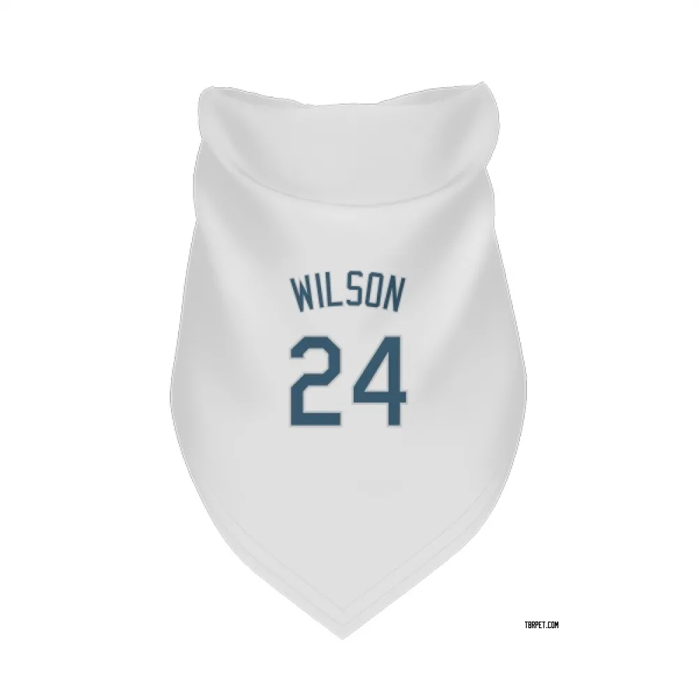Tampa Bay Rays Steven Wilson White Pet Bandana for Dog & Cat