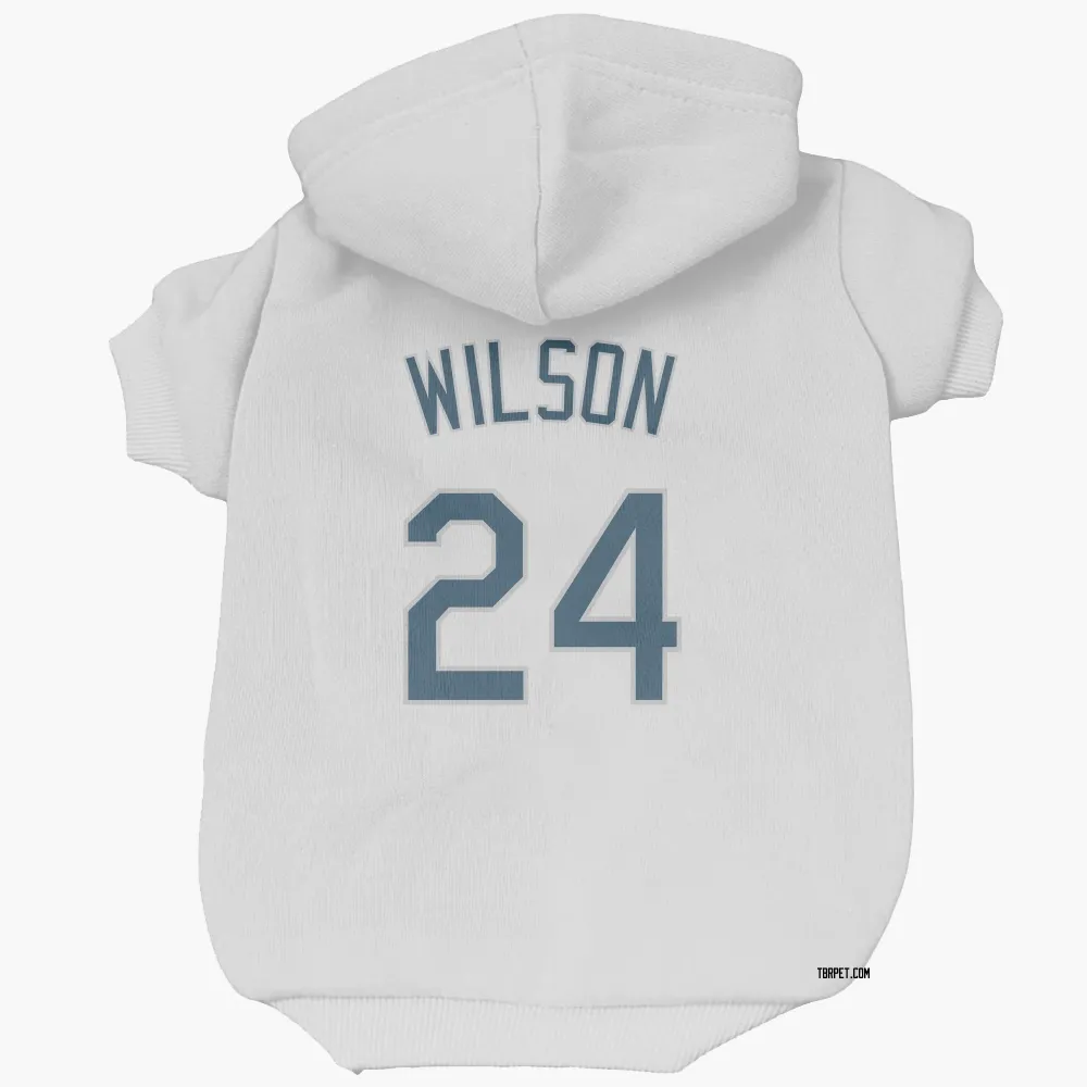 Tampa Bay Rays Steven Wilson White Pet Hoodie for Dog & Cat