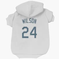 Tampa Bay Rays Steven Wilson White Pet Hoodie for Dog & Cat