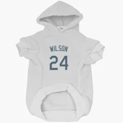Tampa Bay Rays Steven Wilson White Pet Hoodie for Dog & Cat