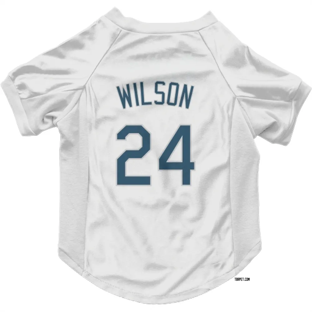 Tampa Bay Rays Steven Wilson White Pet Jersey for Dog & Cat