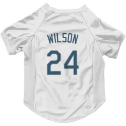 Tampa Bay Rays Steven Wilson White Pet Jersey for Dog & Cat