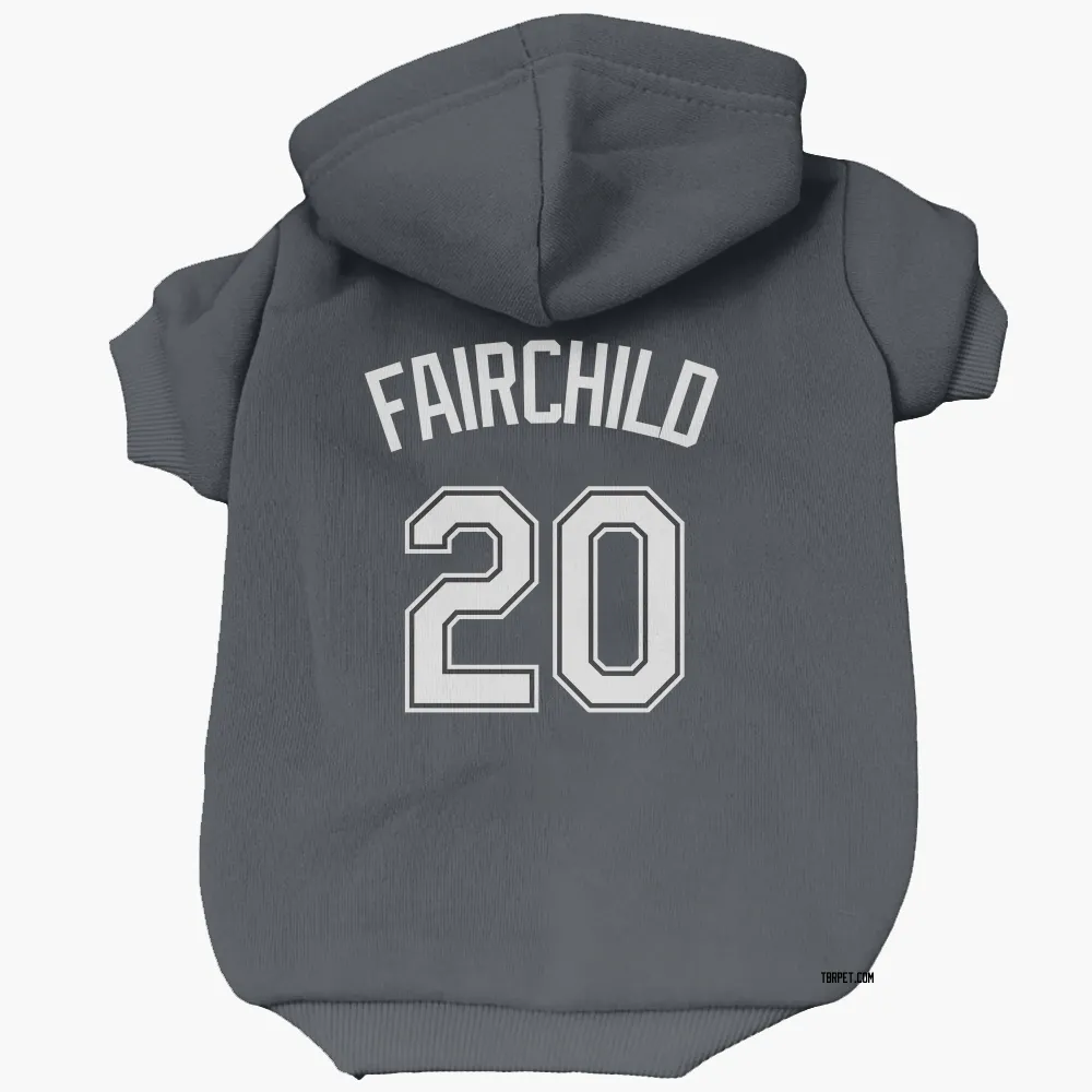 Tampa Bay Rays Stuart Fairchild Black Pet Hoodie for Dog & Cat