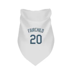 Tampa Bay Rays Stuart Fairchild White Pet Bandana for Dog & Cat