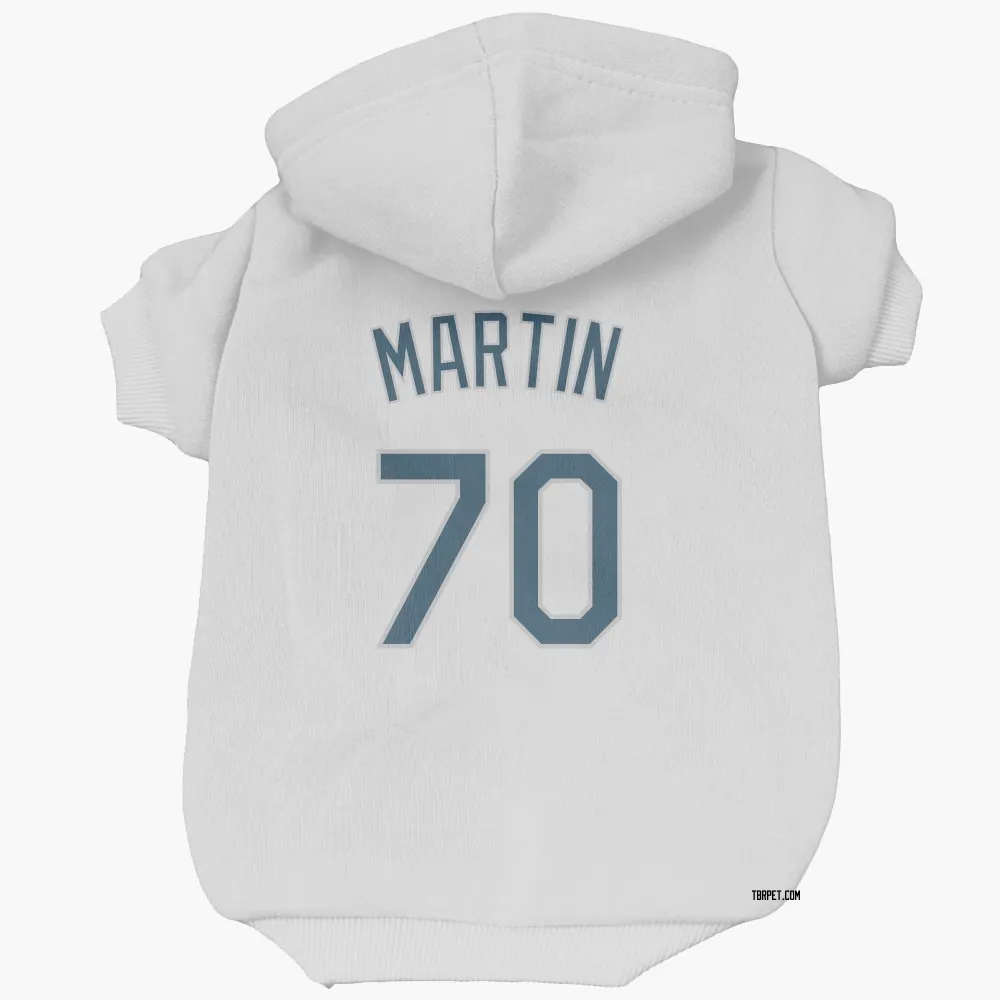 Tampa Bay Rays Trevor Martin White Pet Hoodie for Dog & Cat