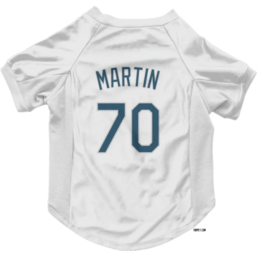 Tampa Bay Rays Trevor Martin White Pet Jersey for Dog & Cat