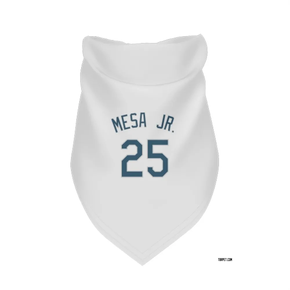 Tampa Bay Rays Victor Mesa Jr. White Pet Bandana for Dog & Cat