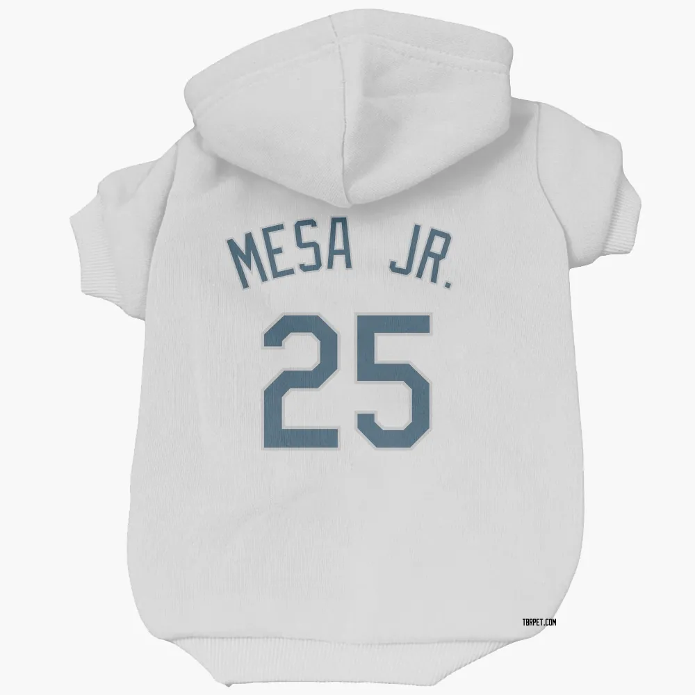 Tampa Bay Rays Victor Mesa Jr. White Pet Hoodie for Dog & Cat