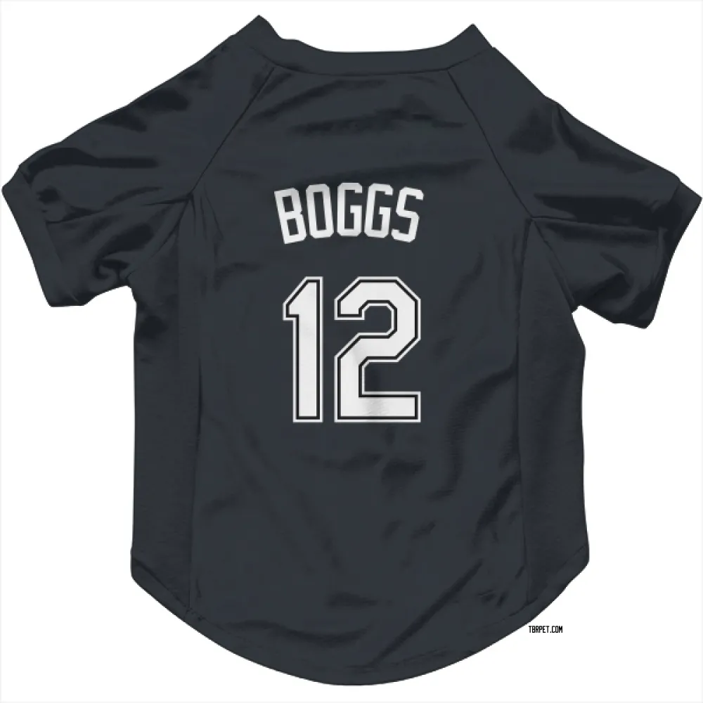 Tampa Bay Rays Wade Boggs Black Pet Jersey for Dog & Cat