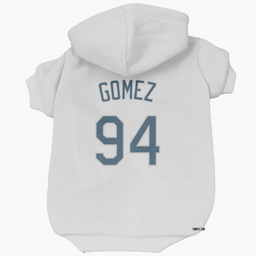 Tampa Bay Rays Yoendrys Gomez White Pet Hoodie for Dog & Cat