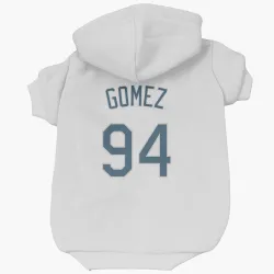 Tampa Bay Rays Yoendrys Gomez White Pet Hoodie for Dog & Cat
