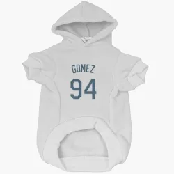Tampa Bay Rays Yoendrys Gomez White Pet Hoodie for Dog & Cat